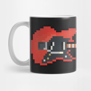 Pixel Red Hot Smashing Guitar Mug